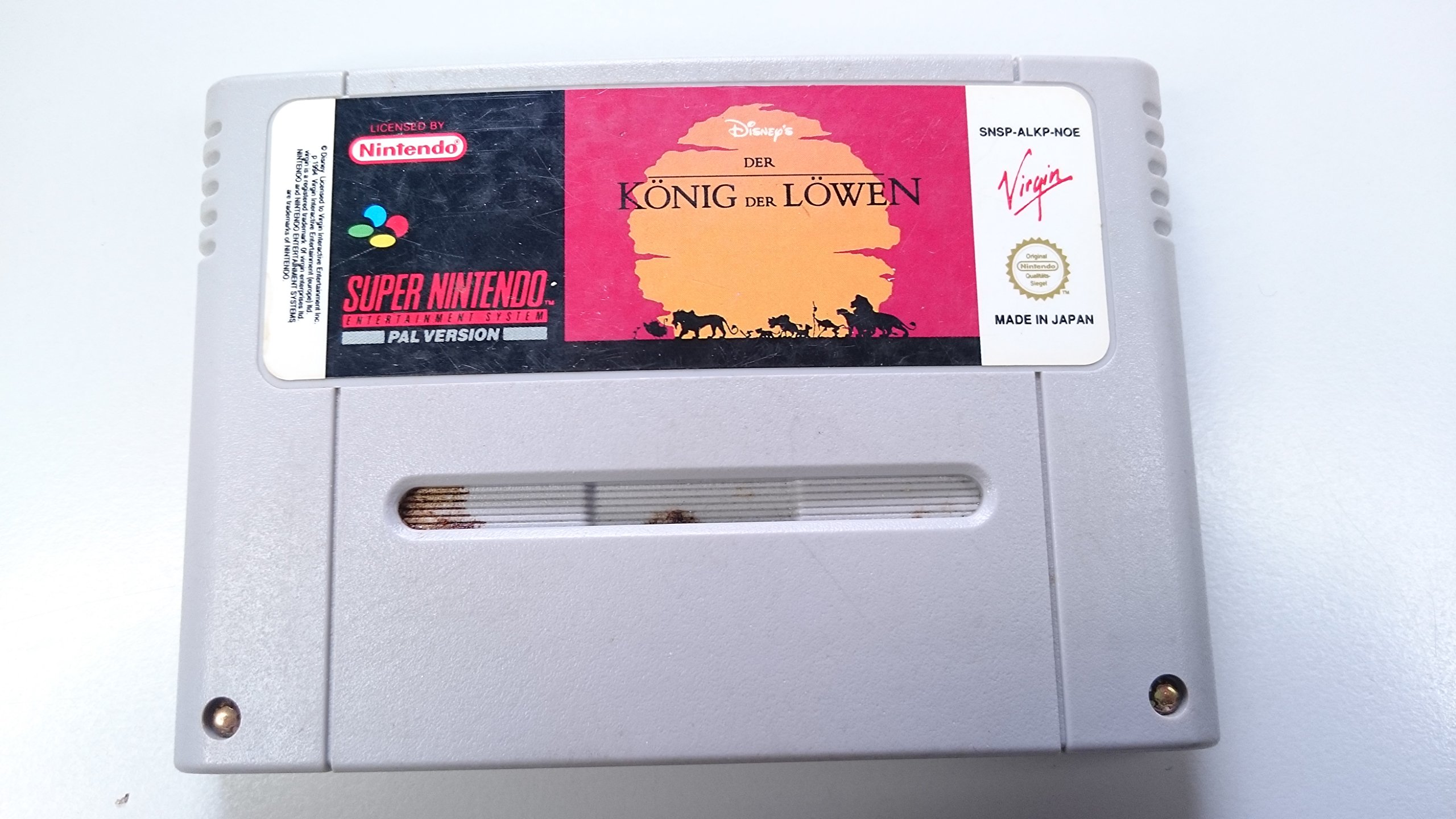 SFC★THE LION KING SNES 海外版(国内本体動作不可) 1994) The Lion King [Nintendo Super Famicom / Super Nintendo